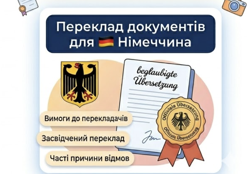 Переклад документів для Німеччини